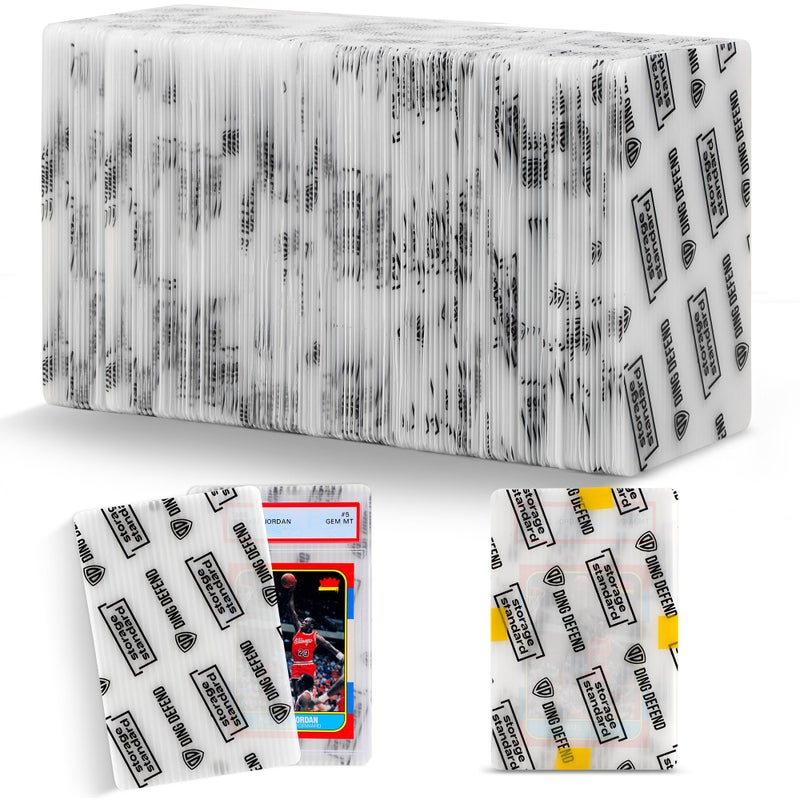 Storage Standard Card Protectors Trading Cards Shipping Supplies  110-Pack 4'' x 6'' Graded Card Sleeves for Mailing Inserts  Plastic Semi Rigid Card Holder Better Than Corrugated Cardboard Sheets - Image 1